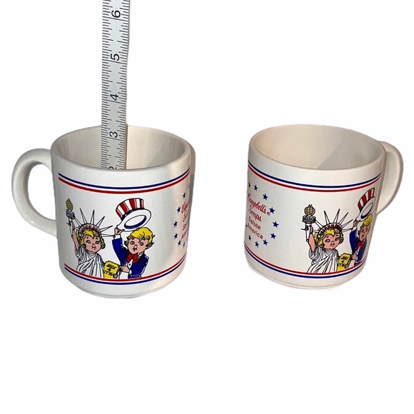 Vintage Campbell’s Soups SALUTE AMERICA cup mug x2 - Picture 15 of 15